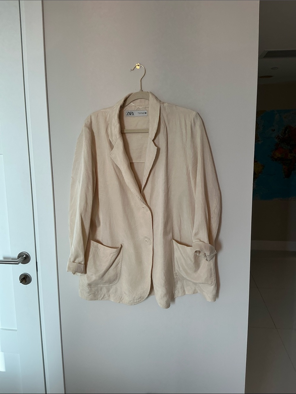 Zara unlined lyocell jacket , excellent condition,XL